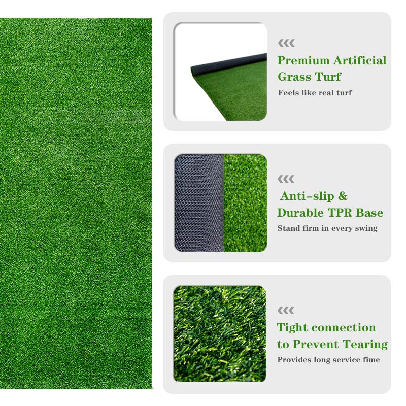 Golf Hitting Mats - 3.8'x5' Artificial Turf Training Mat for Indoor/Outdoor Swing Practice