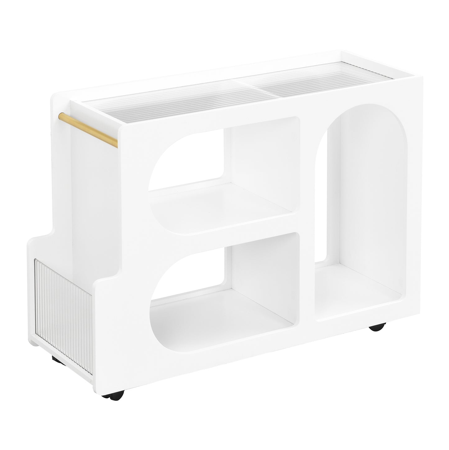 ON-TREND Mobile End Table with Lockable Wheels Free delivery to your home