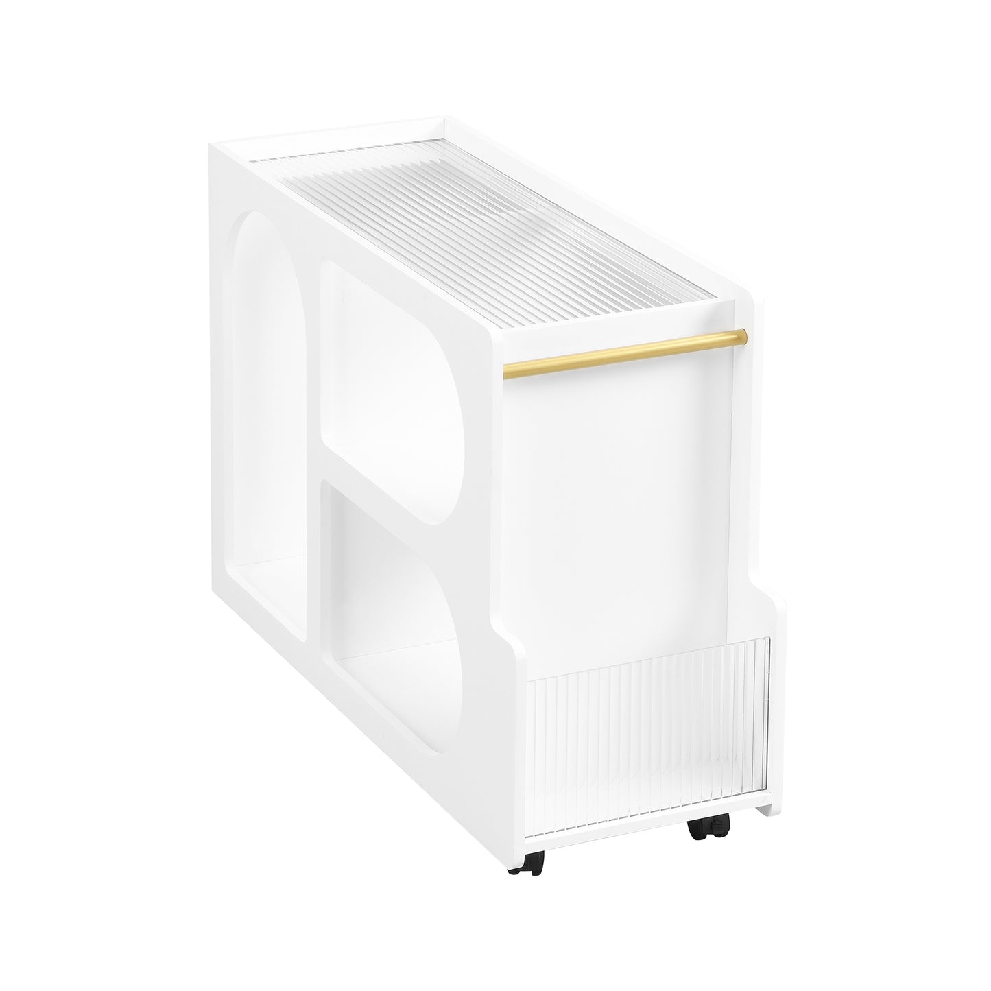 ON-TREND Mobile End Table with Lockable Wheels Free delivery to your home