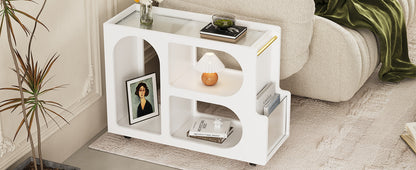 ON-TREND Mobile End Table with Lockable Wheels Free delivery to your home