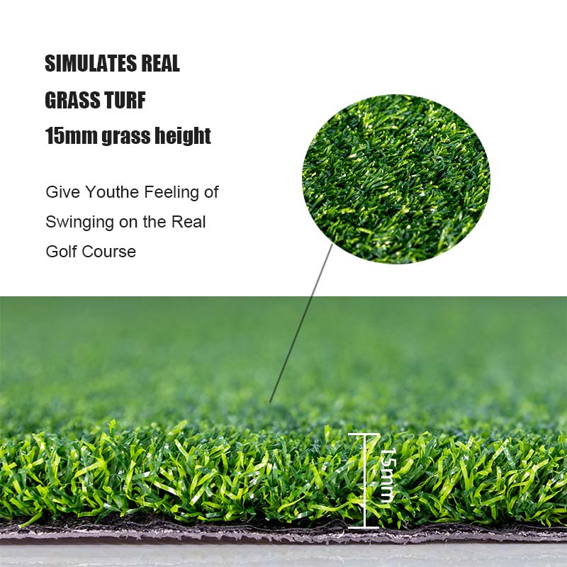 Golf Hitting Mats - 3.8'x5' Artificial Turf Training Mat for Indoor/Outdoor Swing Practice