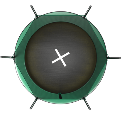 YC 8FT Springfree no Gap Trampoline- Green