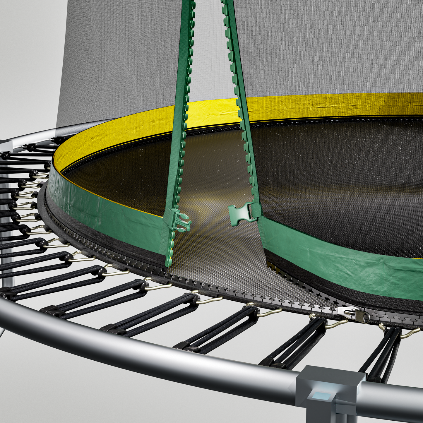 YC 8FT Springfree no Gap Trampoline- Green