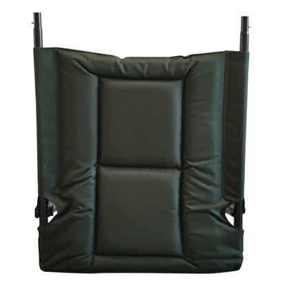 Camping Lounge Chair with Detachable Footrest, Portable Folding Reclining Camping Chair with Adjustable backrest for Indoor and Outdoor Camping Beach Hiking Fishing, Green+black