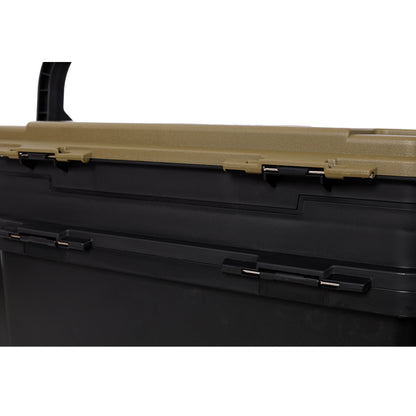 Dual-layer Fishing Tackle Box,Tackle Box Organizer Fishing Box Large,With 2pcs Rod Holder,2pcs Cup Holder,1pc Carring Strap,Army Green