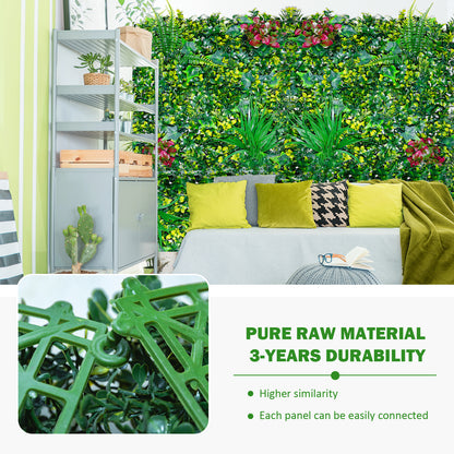 (20pcs)Boxwood Panels, Grass Wall 20"x20", Plant Wall, Grass Backdrop Wall, Privacy Screen, Sun Protected Green Wall Decor for Outdoor, Indoor, Garden, Backyard and Décor