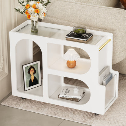 ON-TREND Mobile End Table with Lockable Wheels Free delivery to your home