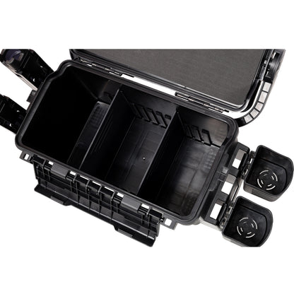 Dual-layer Fishing Tackle Box,Tackle Box Organizer Fishing Box Large,With 2pcs Rod Holder,2pcs Cup Holder,1pc Carring Strap,Army Green